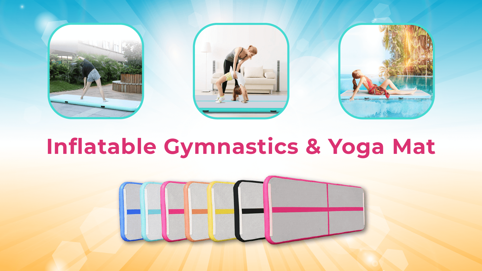 Inflatable Gymnastics & Yoga Mat