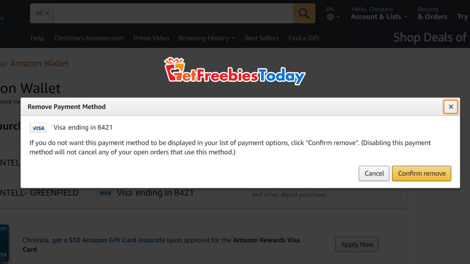 How to remove a Gift Card from Amazon? Get Freebies Today