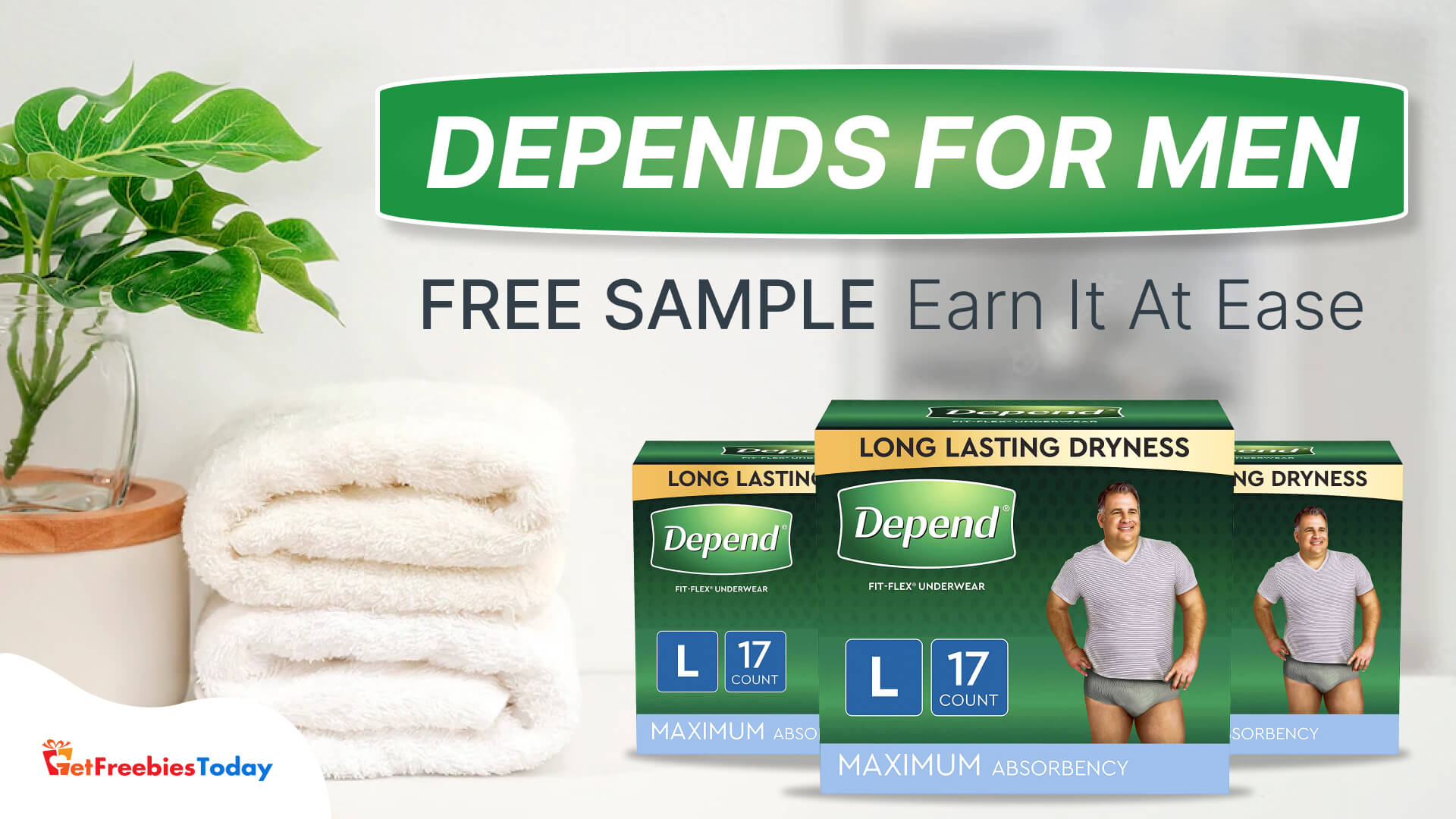 Depends For Men Free Sample | GetFreebiesToday.com