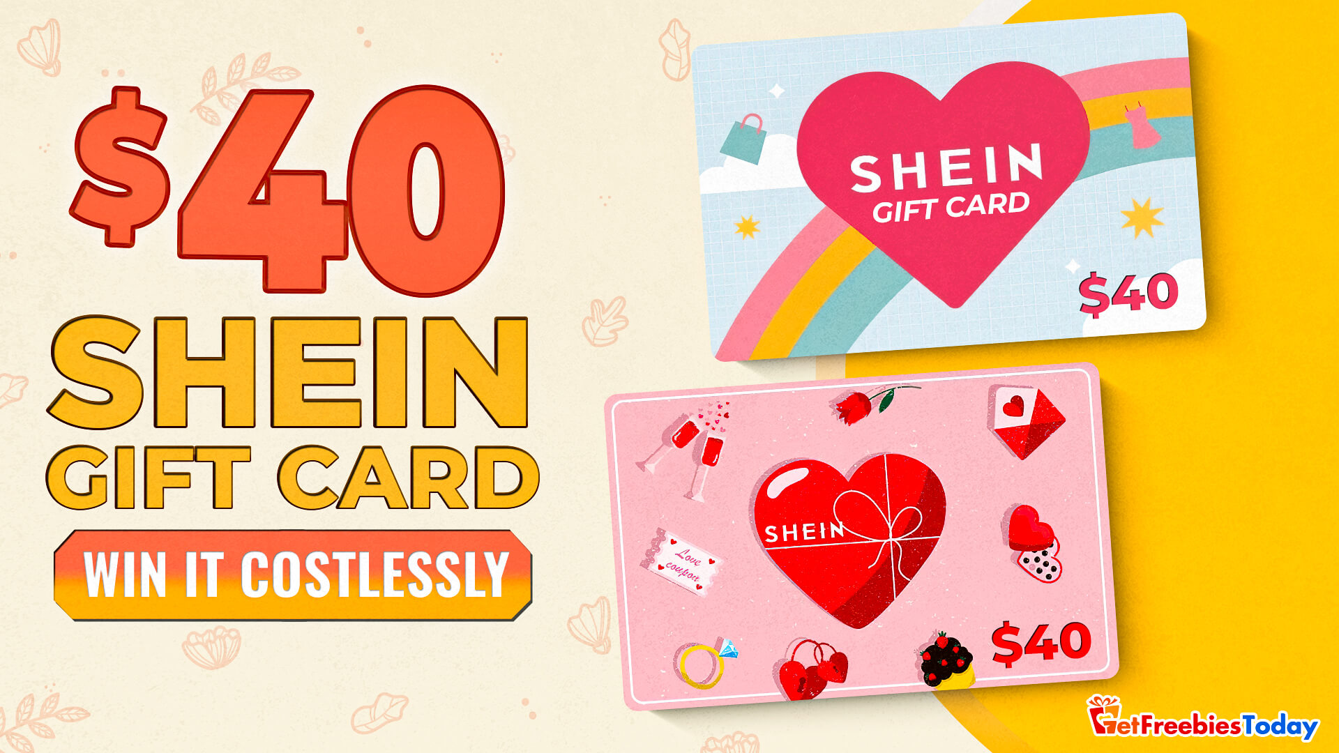 Free 40 Shein Gift Card