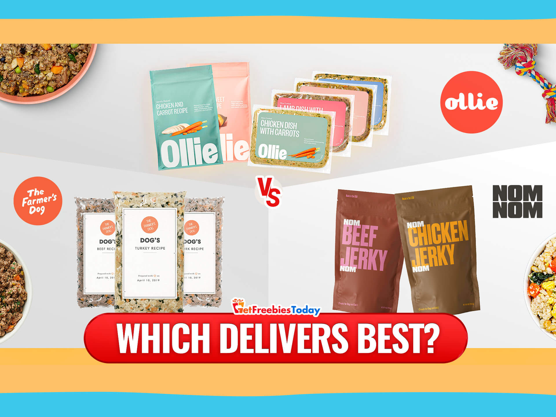 Nom Nom Vs Farmer’s Dog Vs Ollie: Which One Has Better Delivery?
