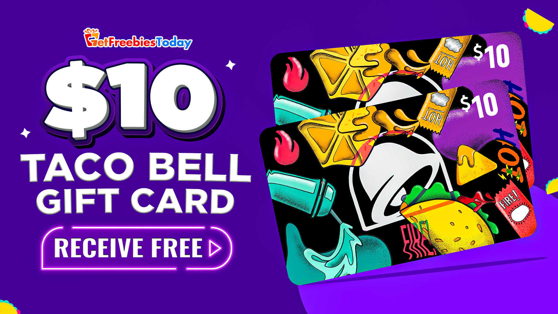 Pick 10 Taco Bell Gift Card Quickly Get Freebies Today