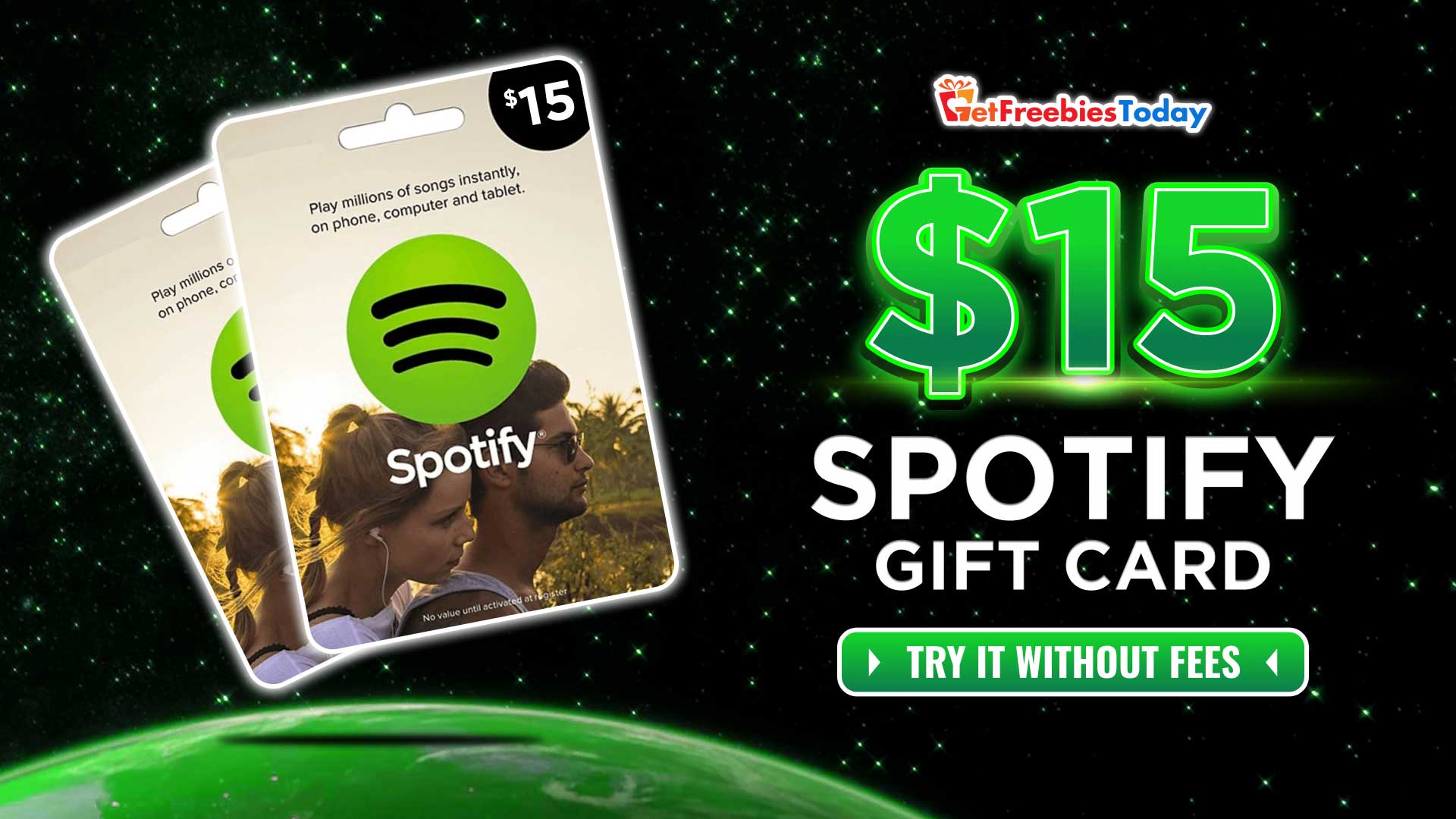 Free 15 Spotify Gift Card