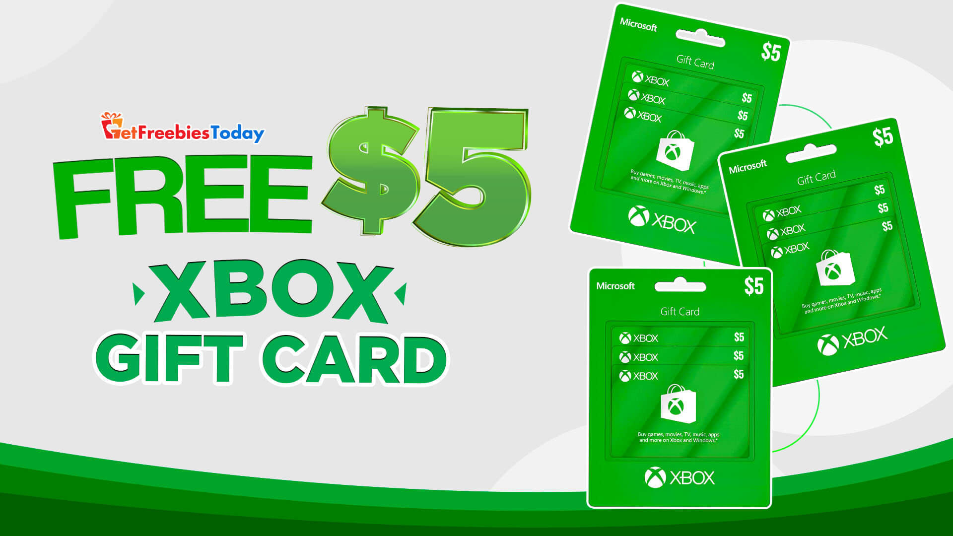 Free 5 Xbox Gift Card Is Right Here Get Freebies Today