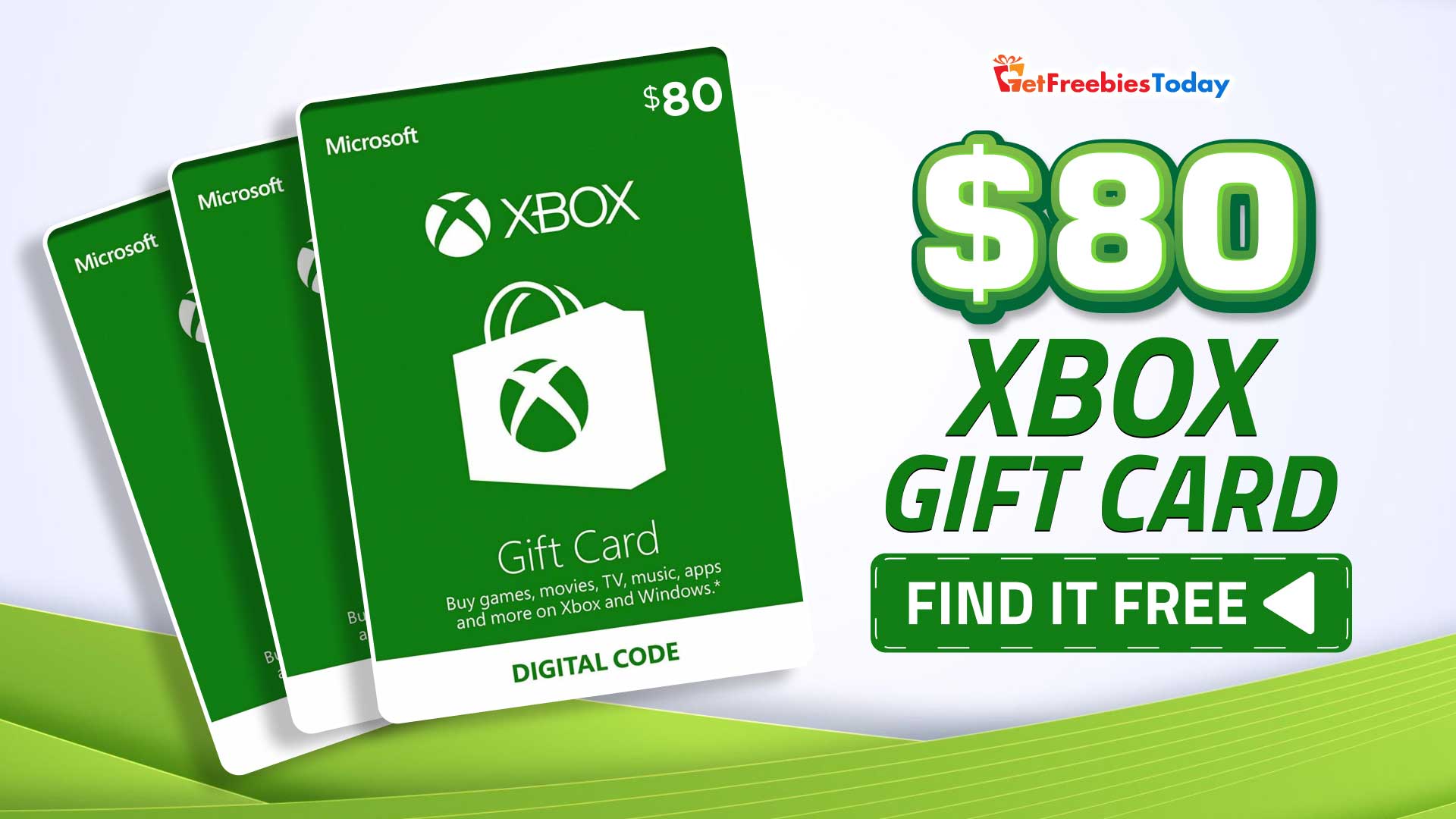 Free $80 Xbox Gift Card | GetFreebiesToday.com