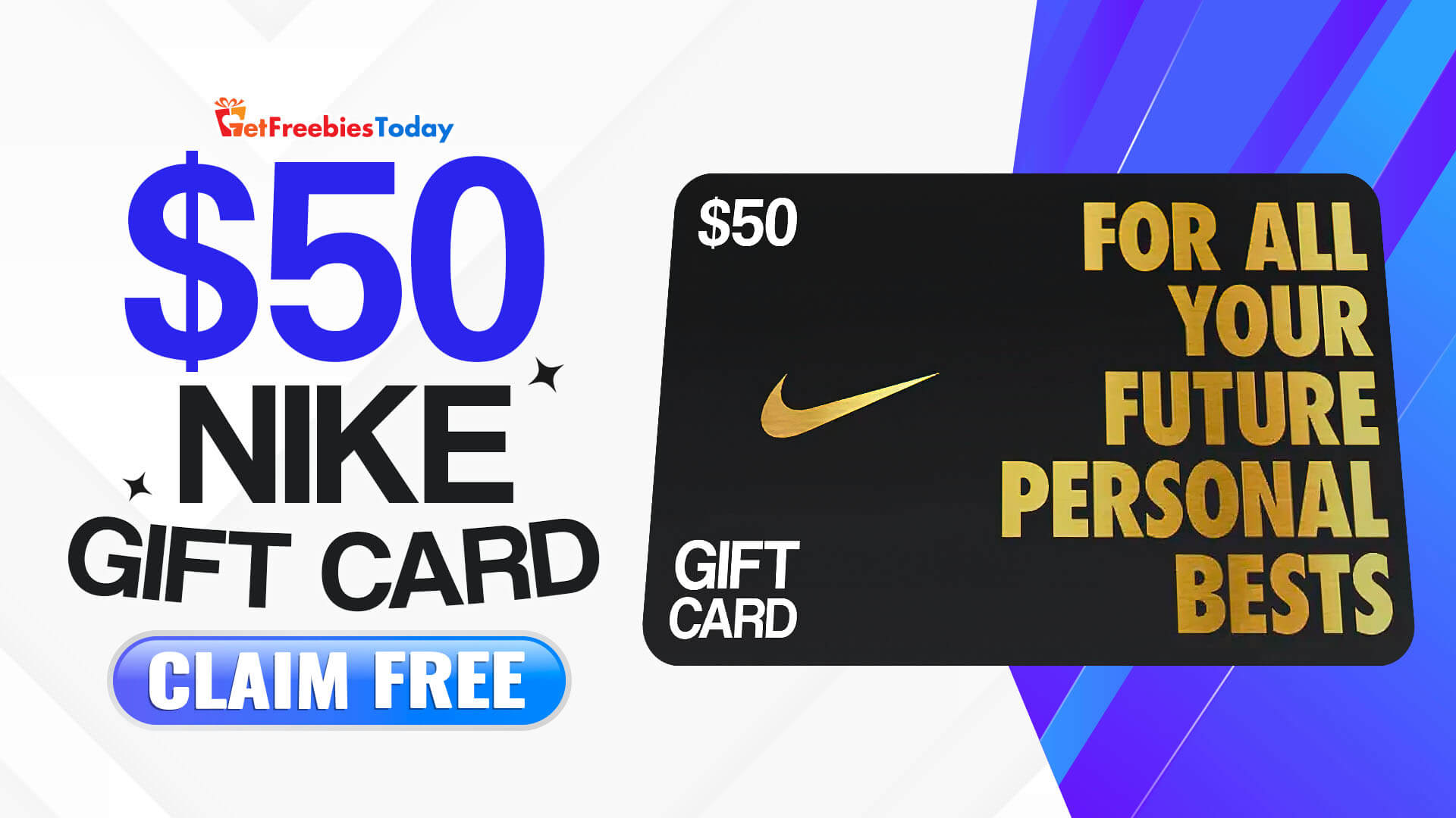 Free 50 Nike Gift Card Get Freebies Today By Get Freebies Today In 