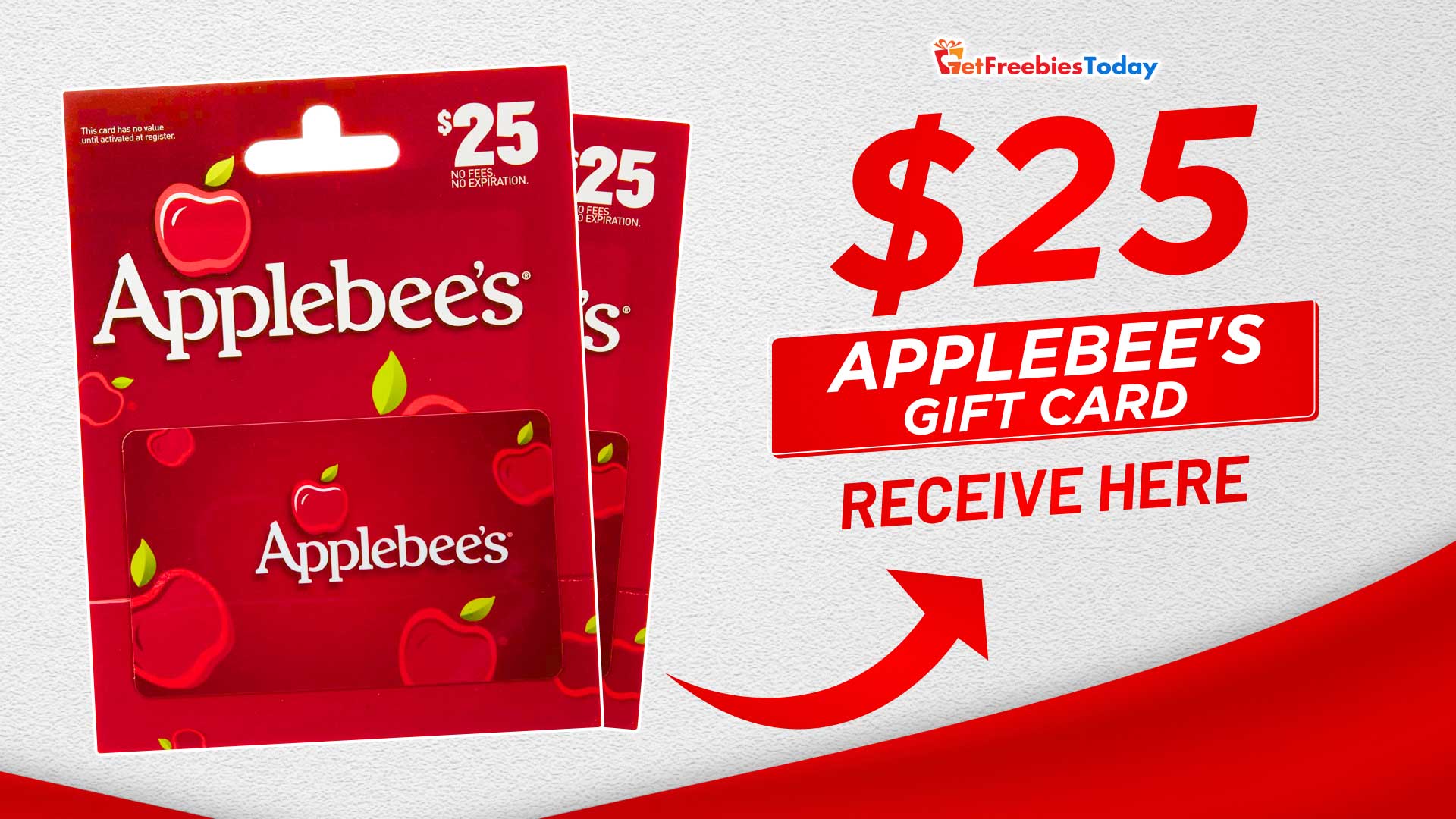 Free 25 Applebee's Gift Card (April 5, 2023) GFT