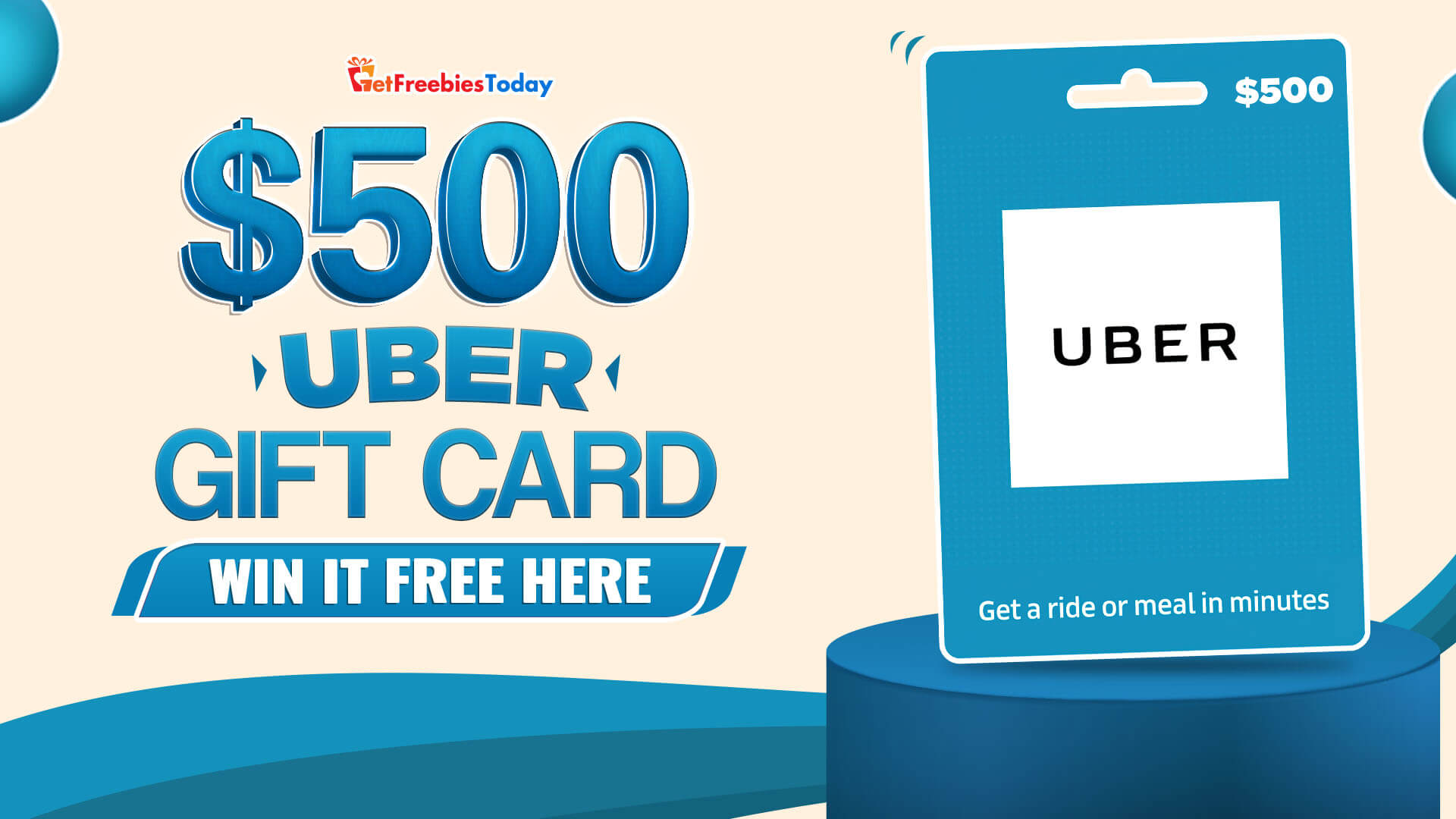 Free $500 Uber Gift Card | GetFreebiesToday.com