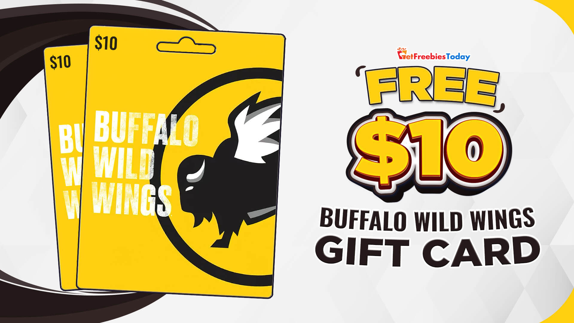 Free 10 Buffalo Wild Wings Gift Card (February 25, 2023) GFT